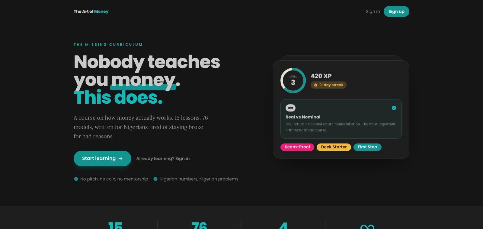 The Art of Money