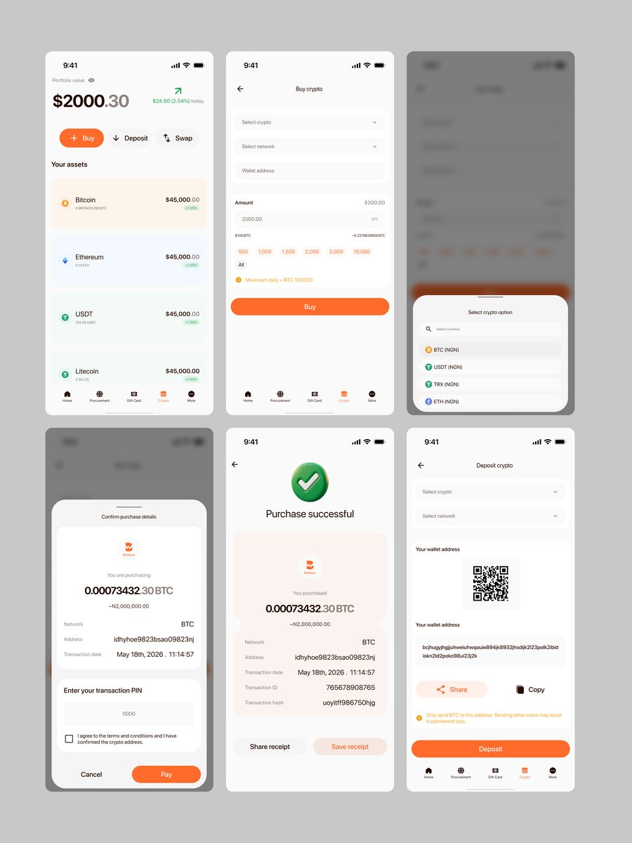 Buy crypto flow