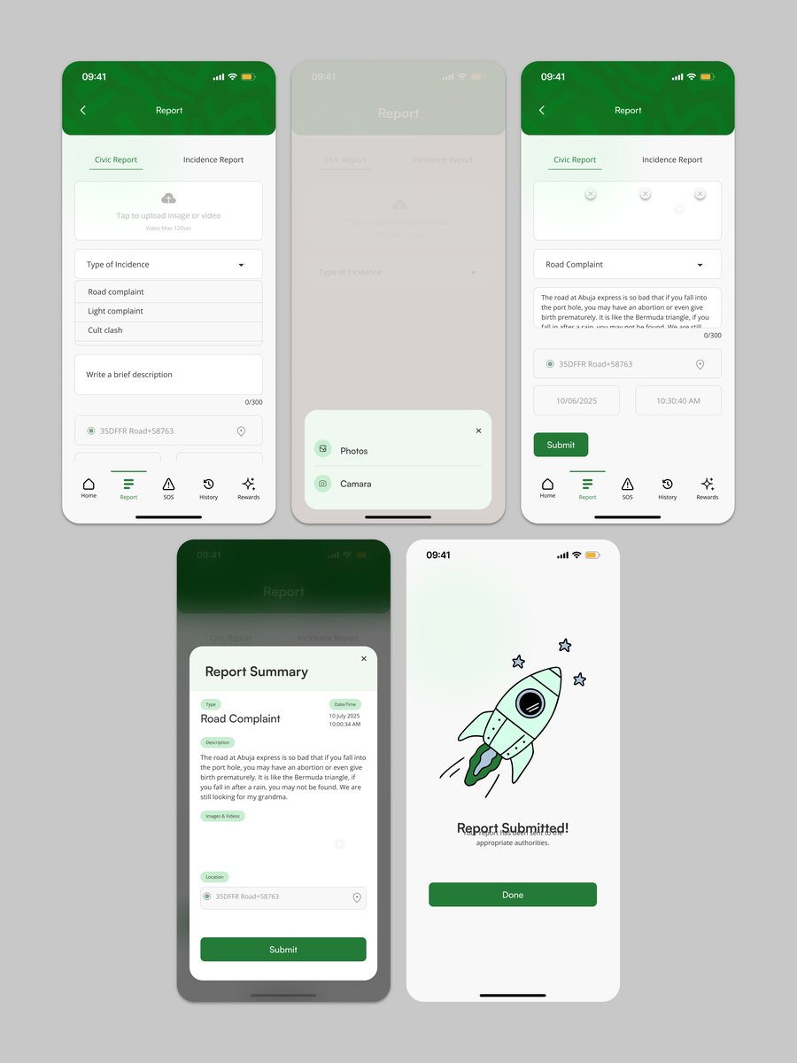 Citizen report flow